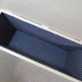 old solid wood bench chest