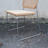 Talin chrome and cane chair
