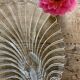 Vintage thick glass dish with lobster decorations