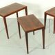 Severin Hansen model 163 rosewood nesting tables by Bovenkamp, 1960