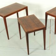 Tables gigognes en palissandre par bovenkamp Severin Hansen modèle 163 , 1960