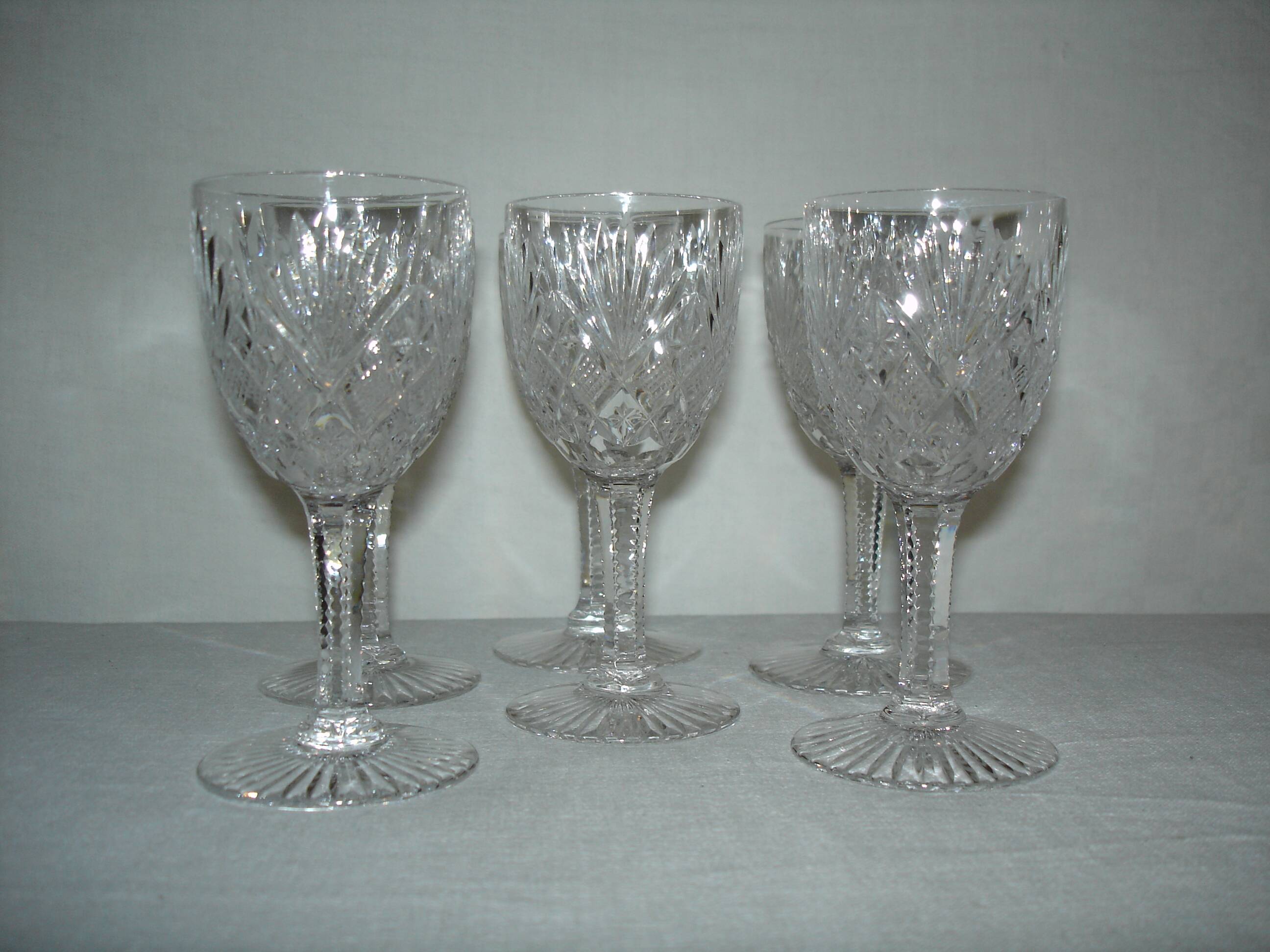 Saint louis gavarni 6 crystal white wine glasses - 12.5 cm