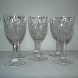 Saint louis gavarni 6 crystal white wine glasses - 12.5 cm