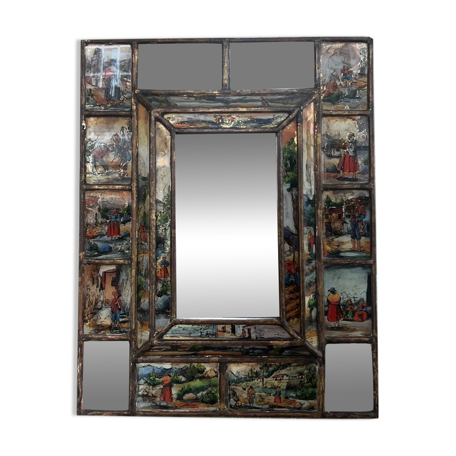 Handpainted Italian mirror