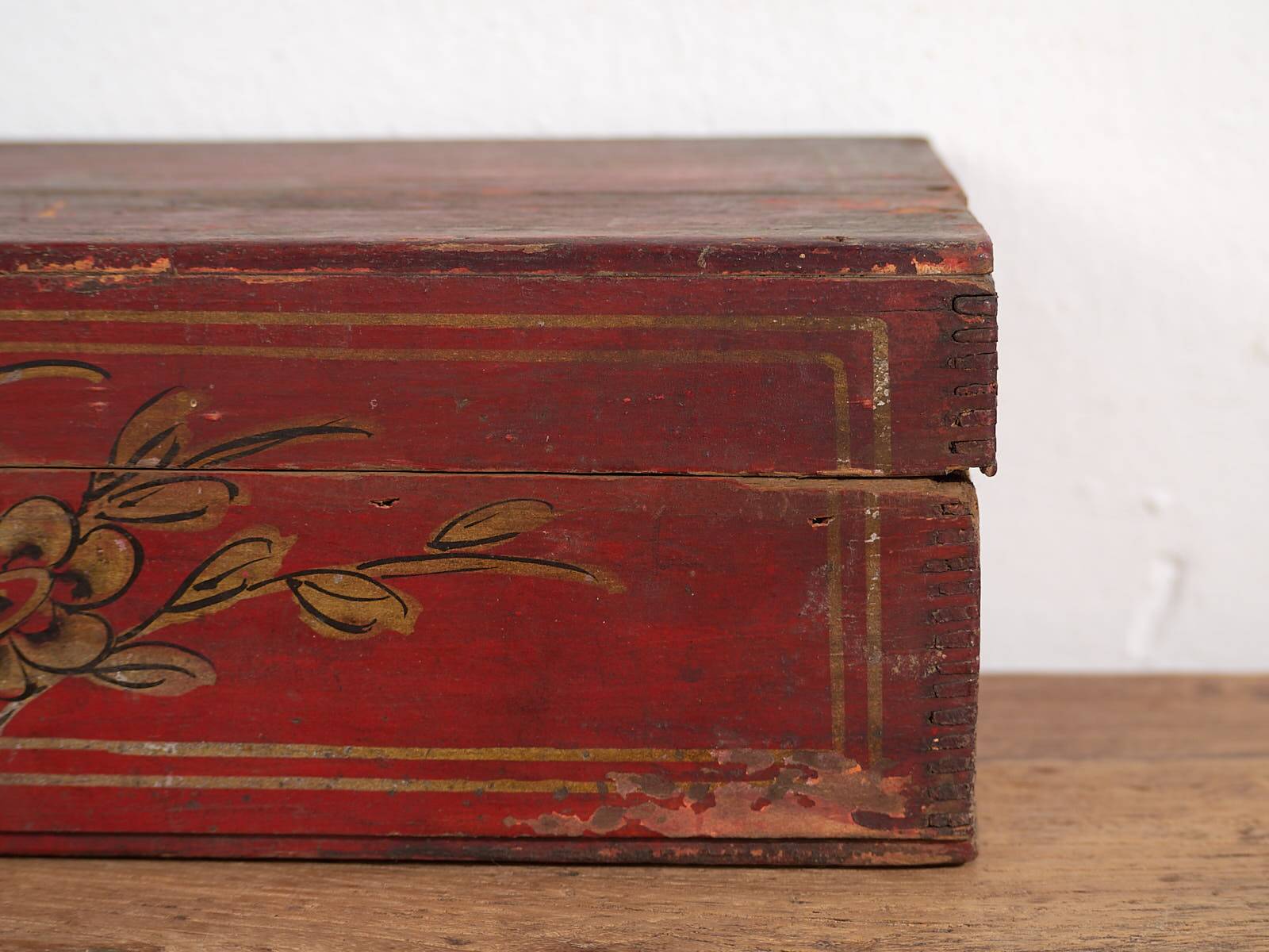 Antique Red Asian Box (c.1900) #13