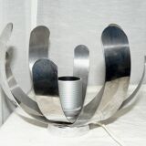 Oxar lamp by Jocelyne Trocme Design 1970 in aluminum