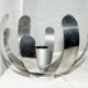 Lampe Oxar de Jocelyne Trocme Design 1970 en aluminium