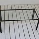 Table basse métal et verre 1970