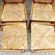 4 straw chairs