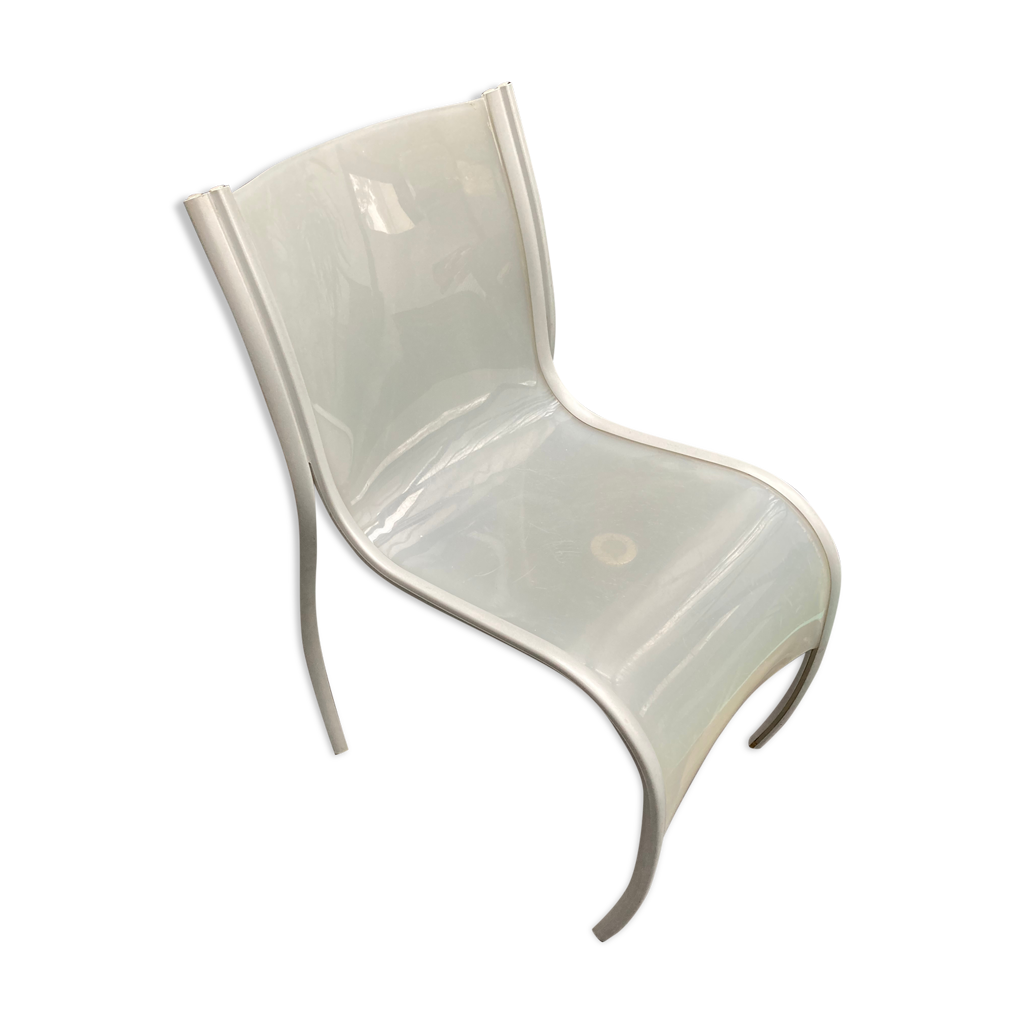 Chaise de Ron Arad FPE blanche édition Kartell Selency
