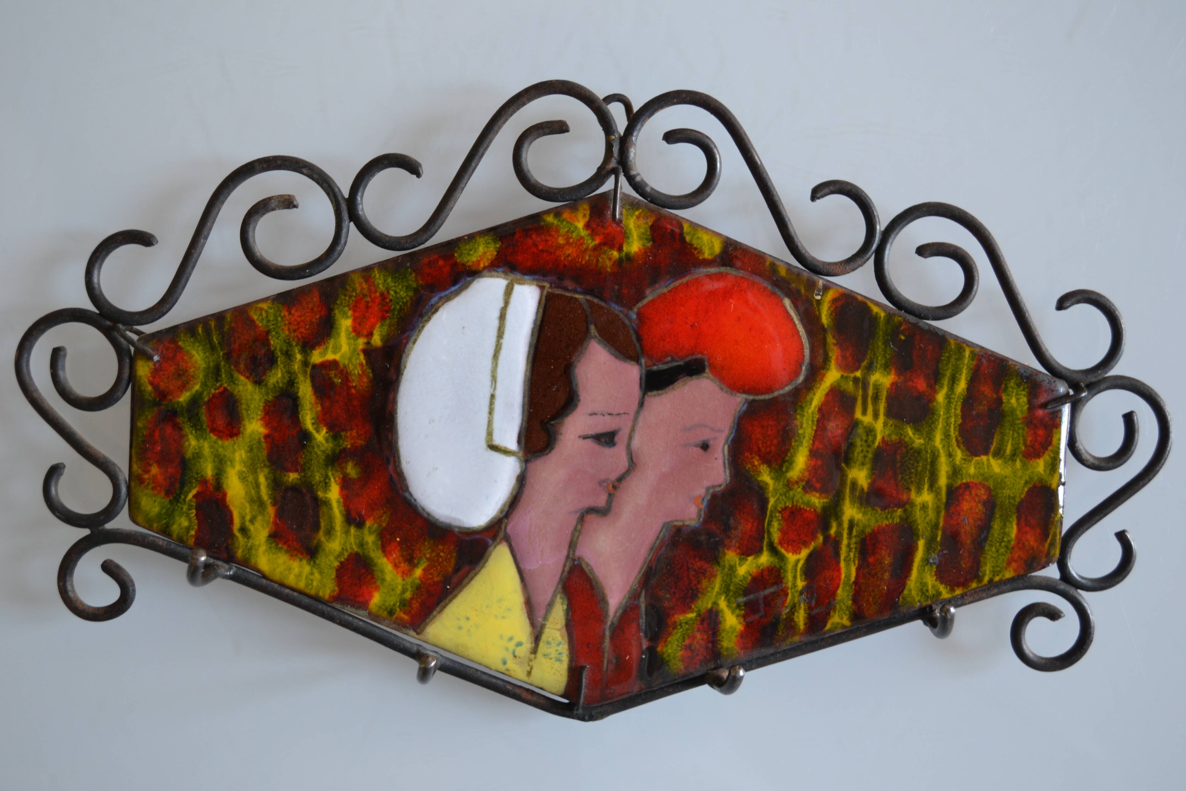 Porte cle mural vintage catalan