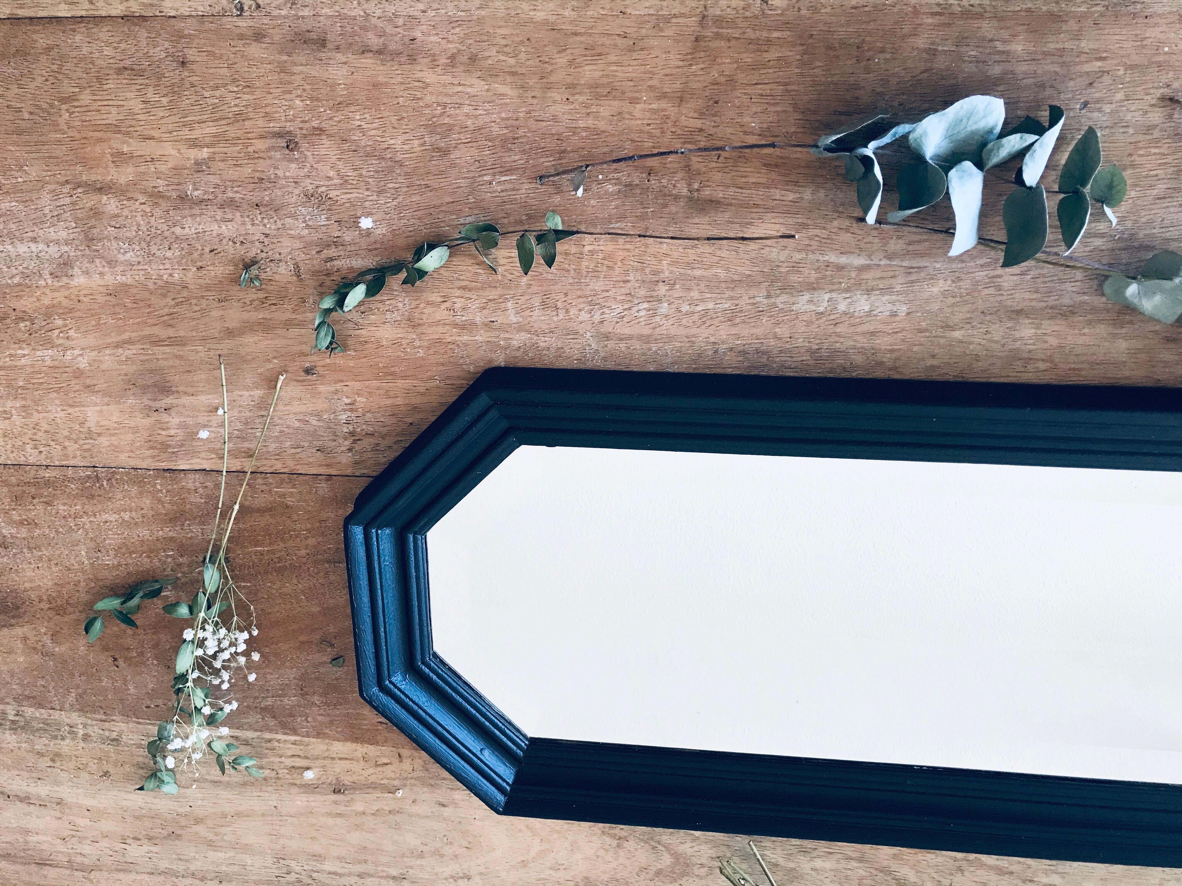 Bevelled psychedelic mirror - 92x30cm