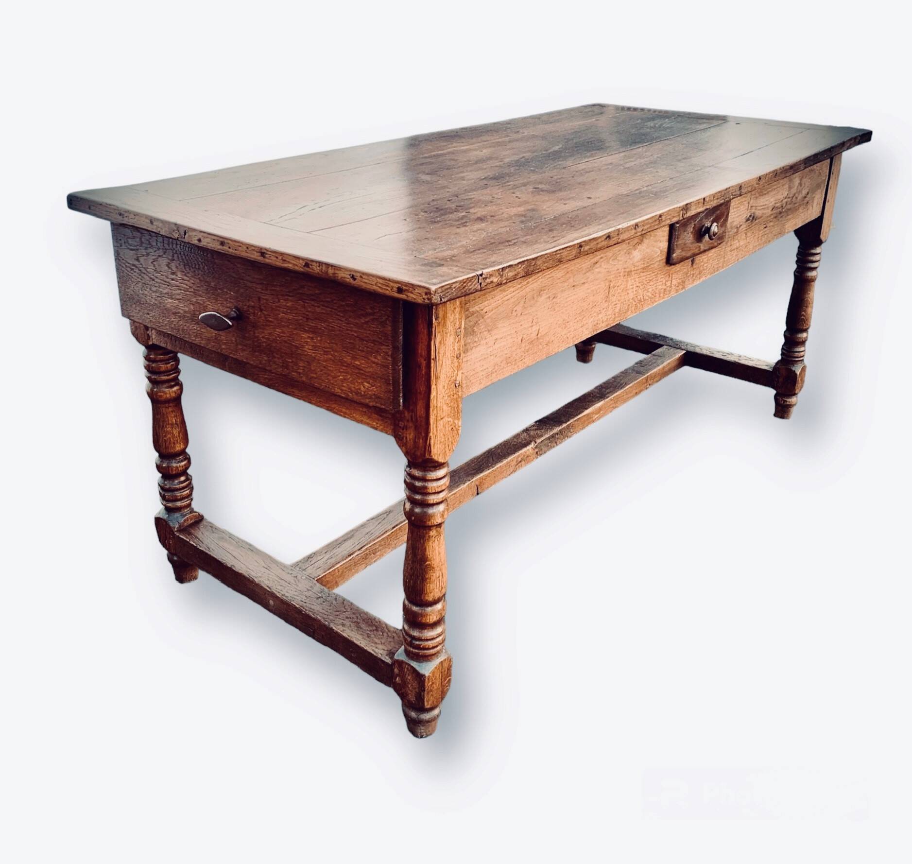 Oak farm table