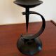 Brutalist wrought iron candle holder from the 60s