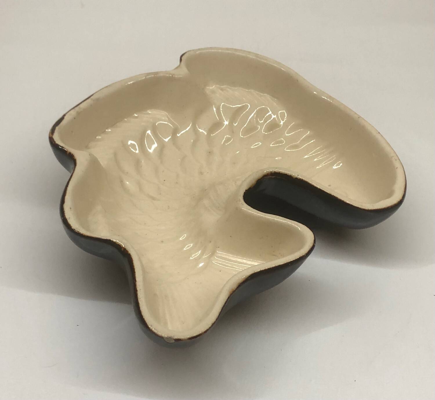 Vintage zoomorphic fish dish