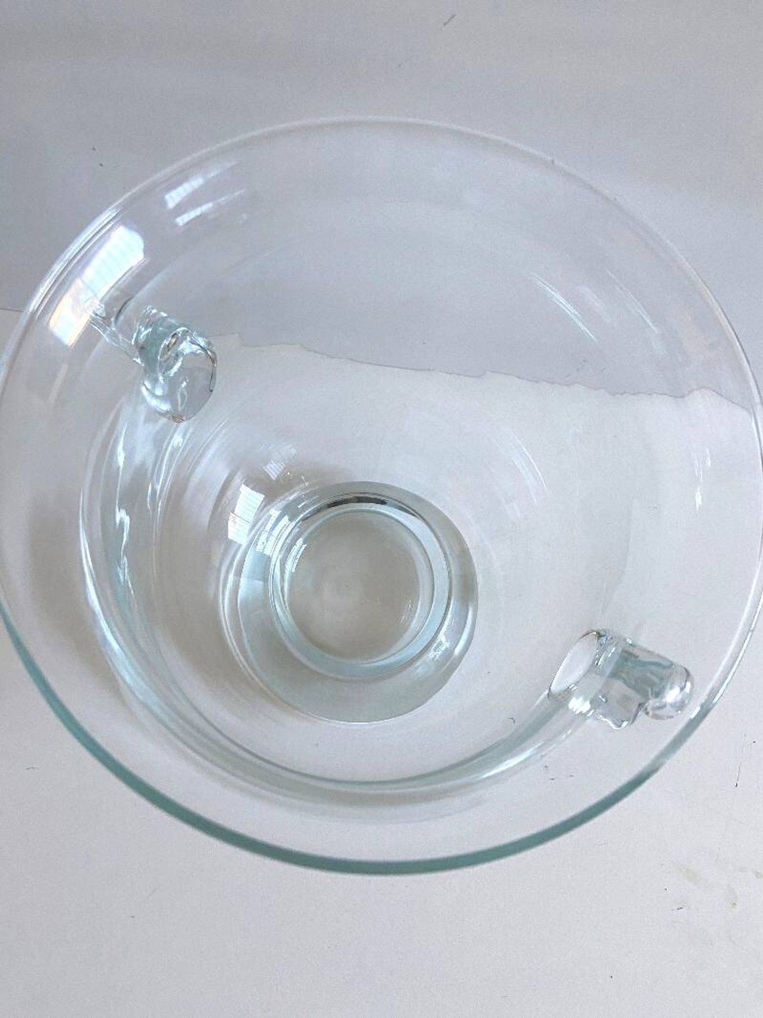 Gros Seau à Champagne ou Glace Rafraichissoir Vase Terrarium Verre Soufflé