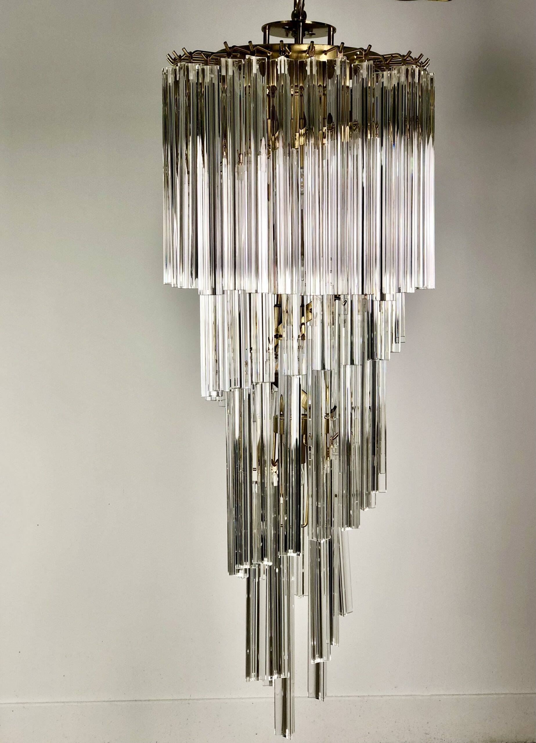 Murano glass chandelier 1980s