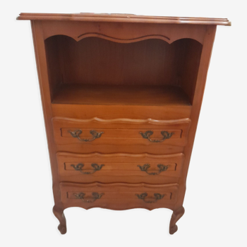 Chest of drawers with its upper niche and 3 drawers