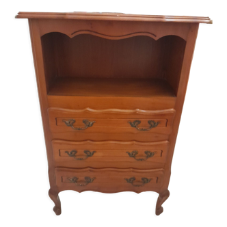 Commode avec sa niche supérieure et ses 3 tiroirs