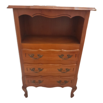 Chest of drawers with its upper niche and 3 drawers