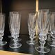 12 Saint-Louis Guernesey model champagne flutes in cut crystal