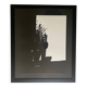Abstract glass art by A. Marfaing, numbered and signed by hand.