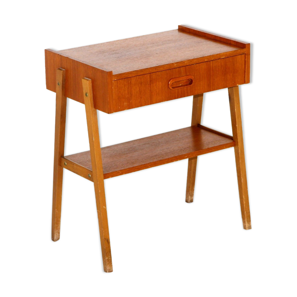 Table de chevet en teck, Suède, 1960