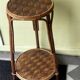 Side table / Occasional table Chestnut. Vintage rattan.