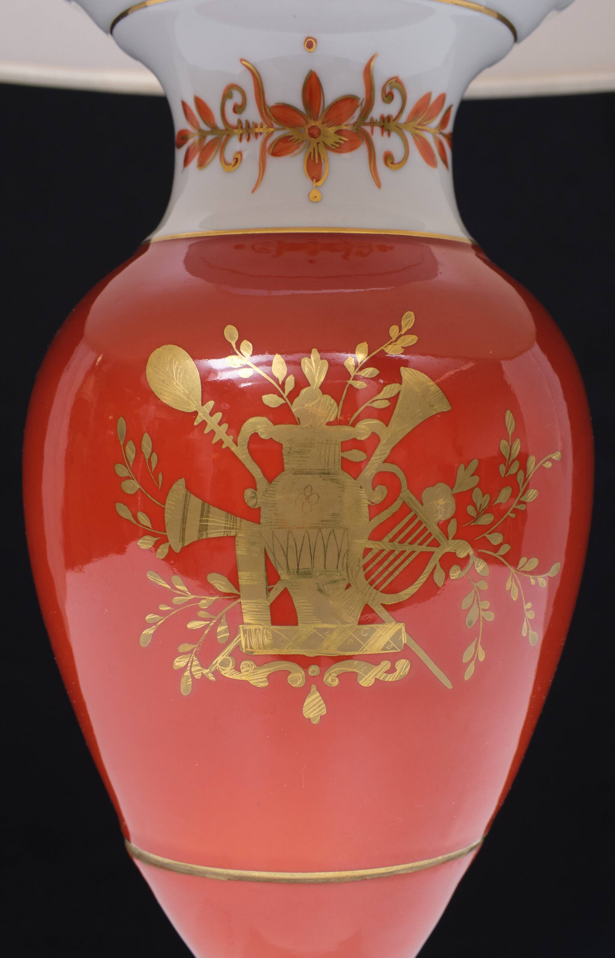 Dresden Porcelain table lamp 1910 Germany