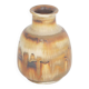 Small Mid-Century Scandinavian Modern Collection Vase in Brown Stoneware by Gunnar Borg for Höganäs Ke