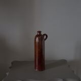 Bouteille en grès vernissé marron Amsterdamsche XIXe