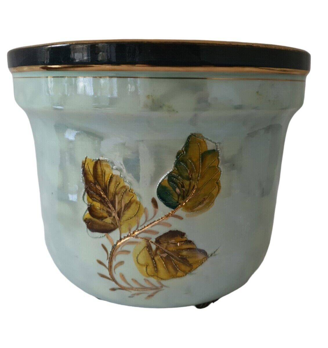 Magnificent Cache Pot Decorations Painted Bird Contour Grainy Relief Gilding Spoiler