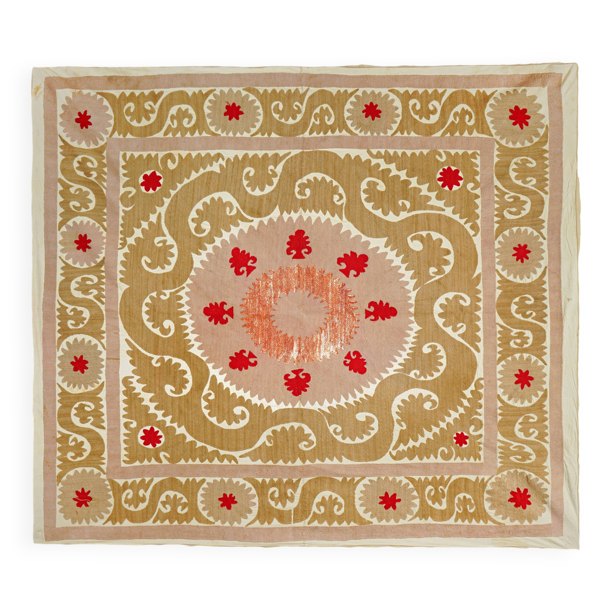 Tapis turc vintage noué à la main