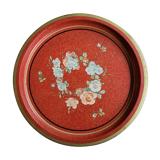 Painted sheet metal top floral pattern