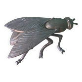 Cendrier mouche / cigale vintage en laiton massif (17 cm) – Ailes arti