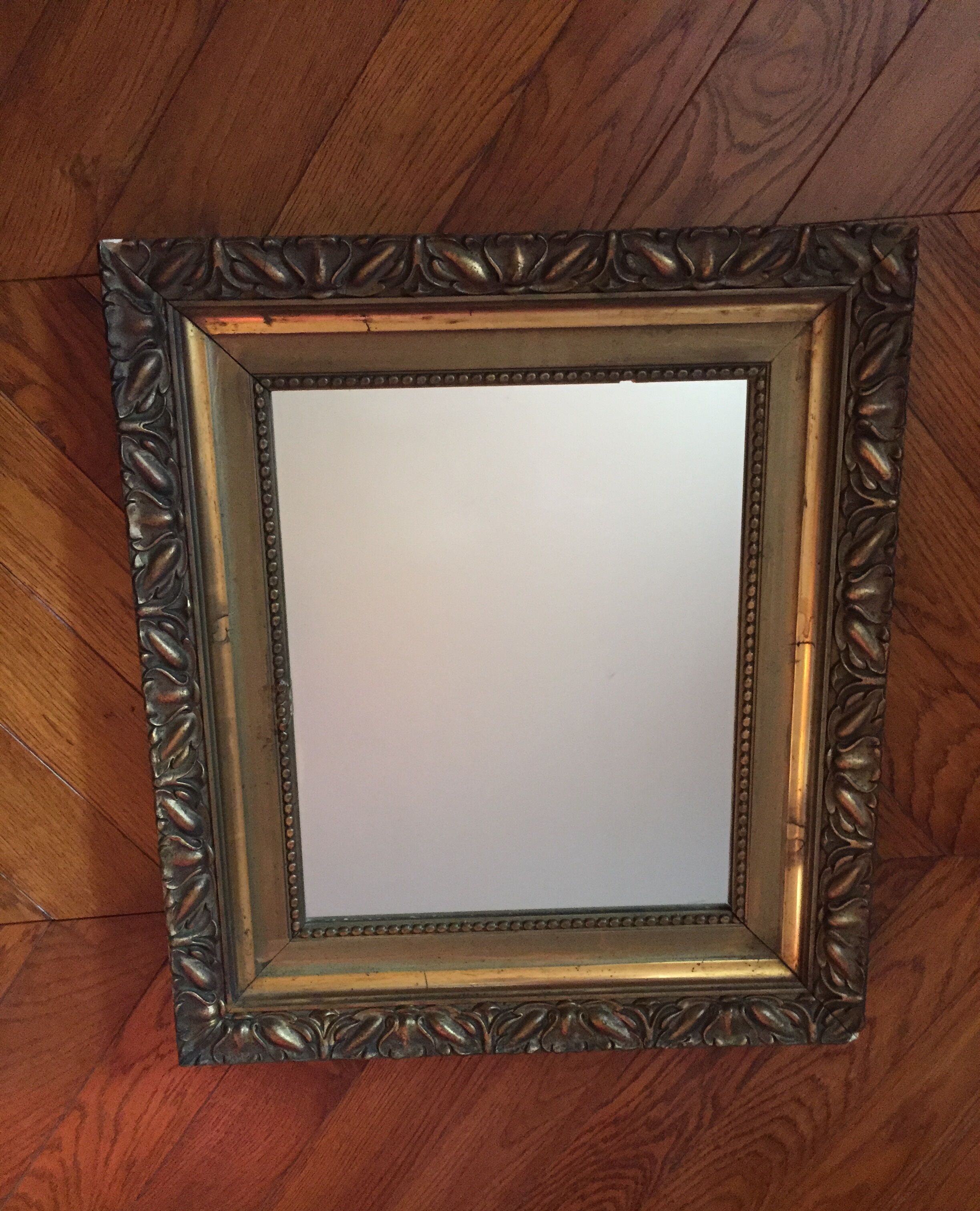 Mirror wooden gold 58x51cm