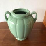 Green vintage water vase