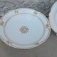 Compotier and plate painted porcelain Old Paris XIXth