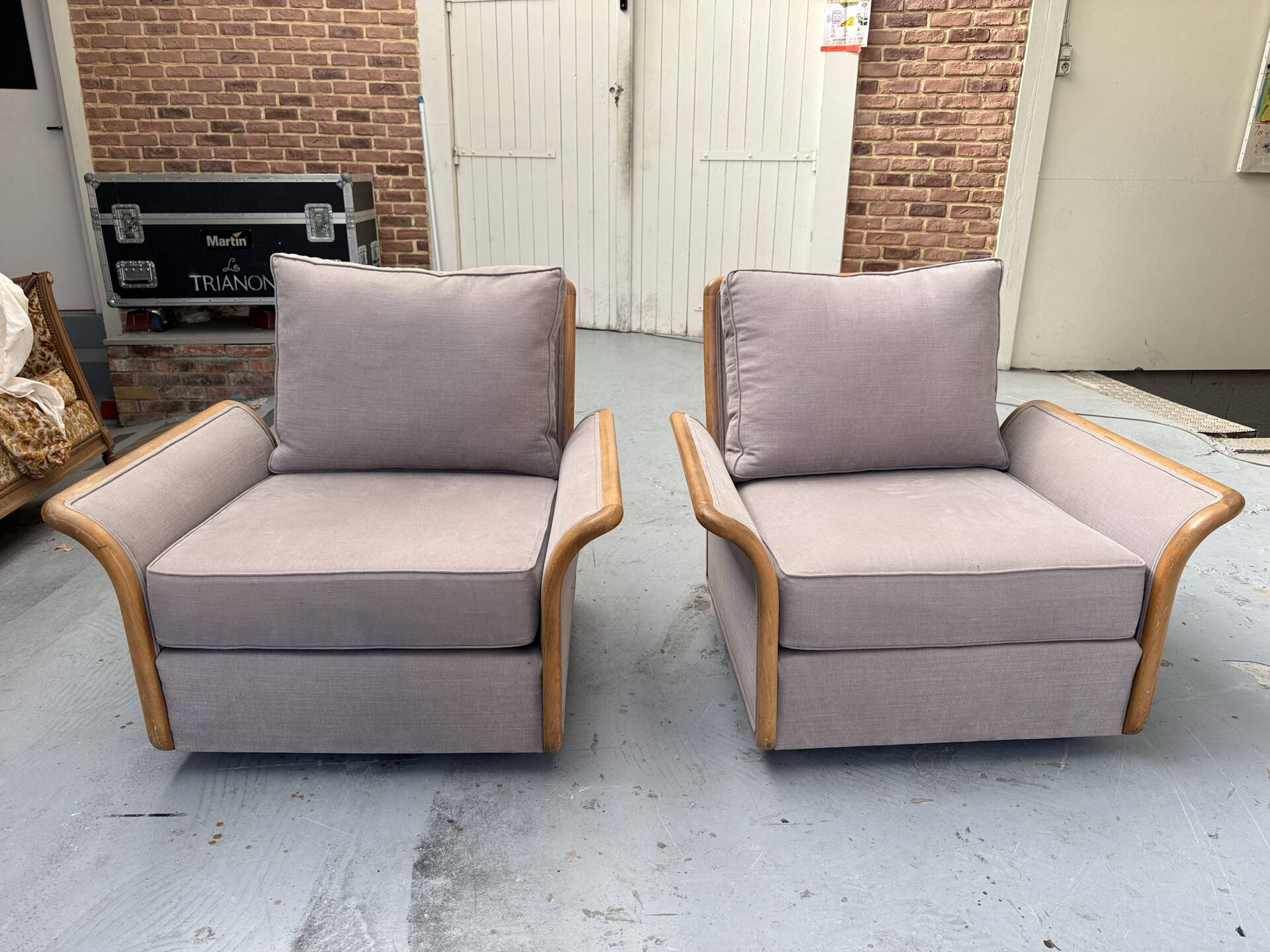 Pair of Scandinavian armchairs