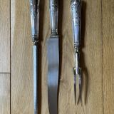3-piece cutting service – Silver-plated – Louis XV style handles