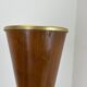 Minimalist diabolo plant stand in metal & walnut, Italy, 1950s