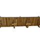 Wall-mounted rattan coat rack