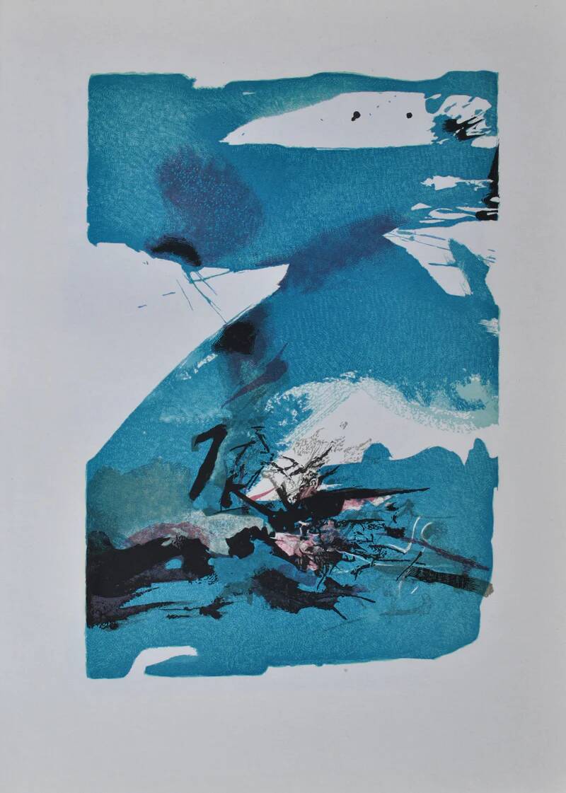 ZAO Wou-Ki: The Abyss, Woodcut