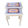 Trundle tables in briare enamels