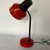 Red metal lamp