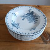 Set of 9 iron earth plates