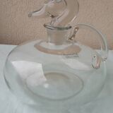 Duck glass carafe