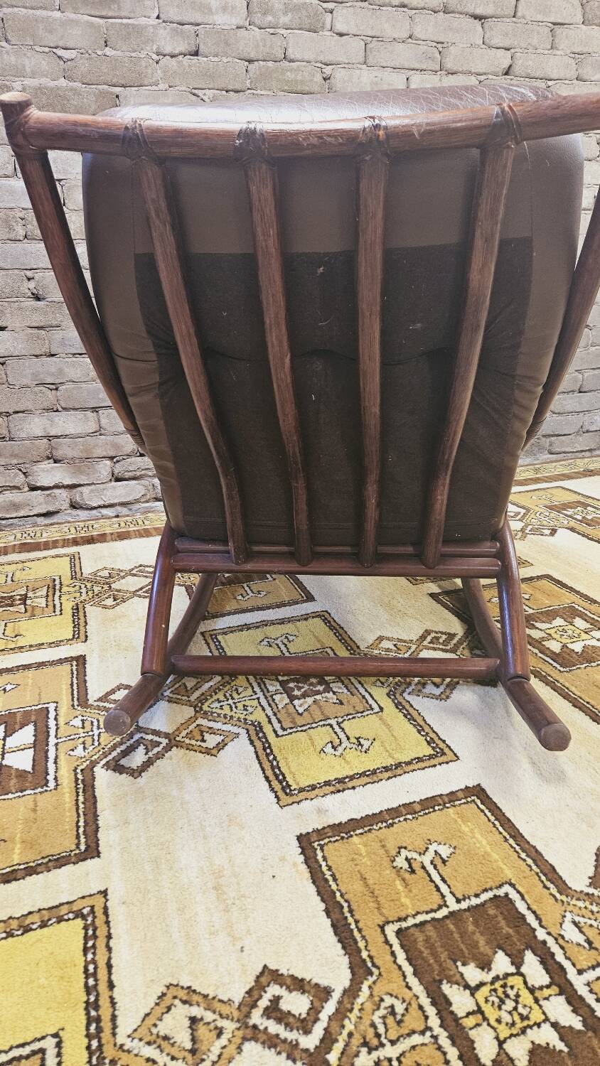 Bamboo rocking chair from the 1970s