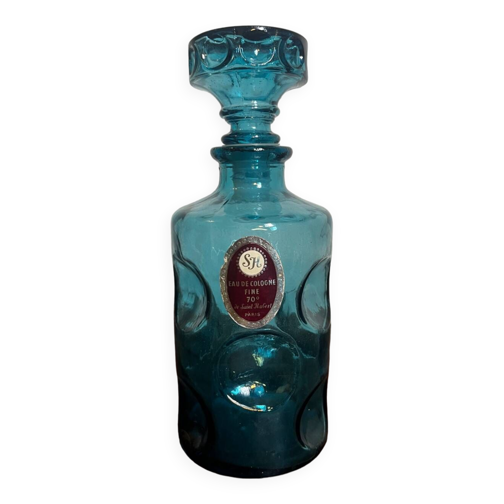 Bouteille Vintage Eau De Cologne Mont St Michel - Verre & Bouchon Bakélite - 500ml