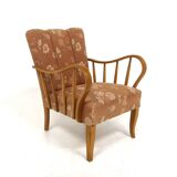 Scandinavian elm armchair, Swedish Modern, Sweden, 1940